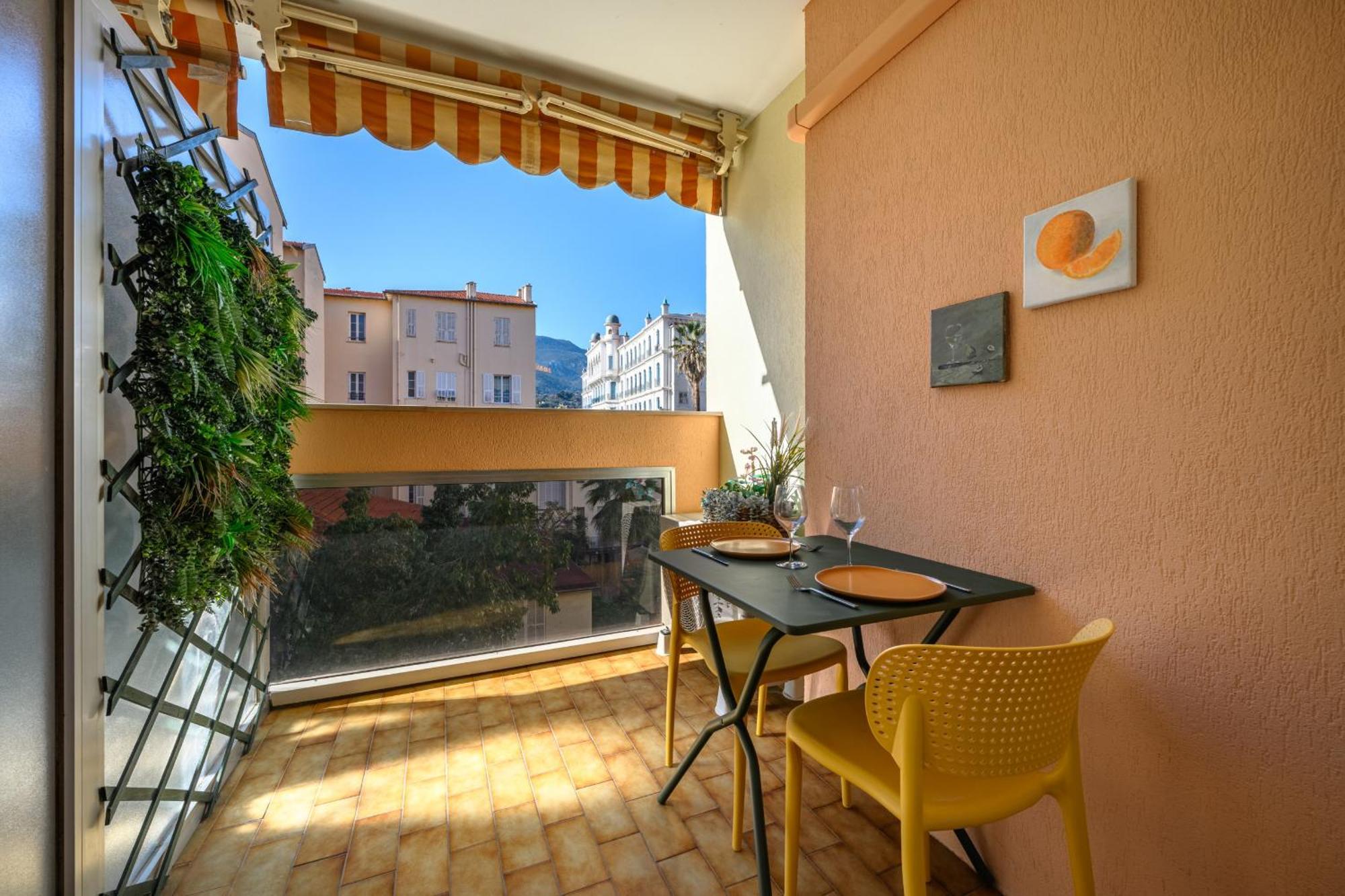 "Charmant Studio" Plein Centre, Calme, Terrasse Menton Eksteriør billede